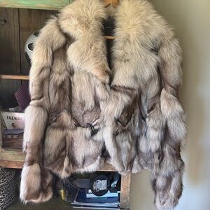 BCBGMaxAzria Brown Fur Teddy Jacket